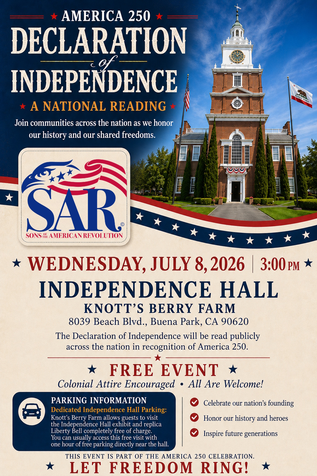 Independence Hall, Knott's Berry Farm, California