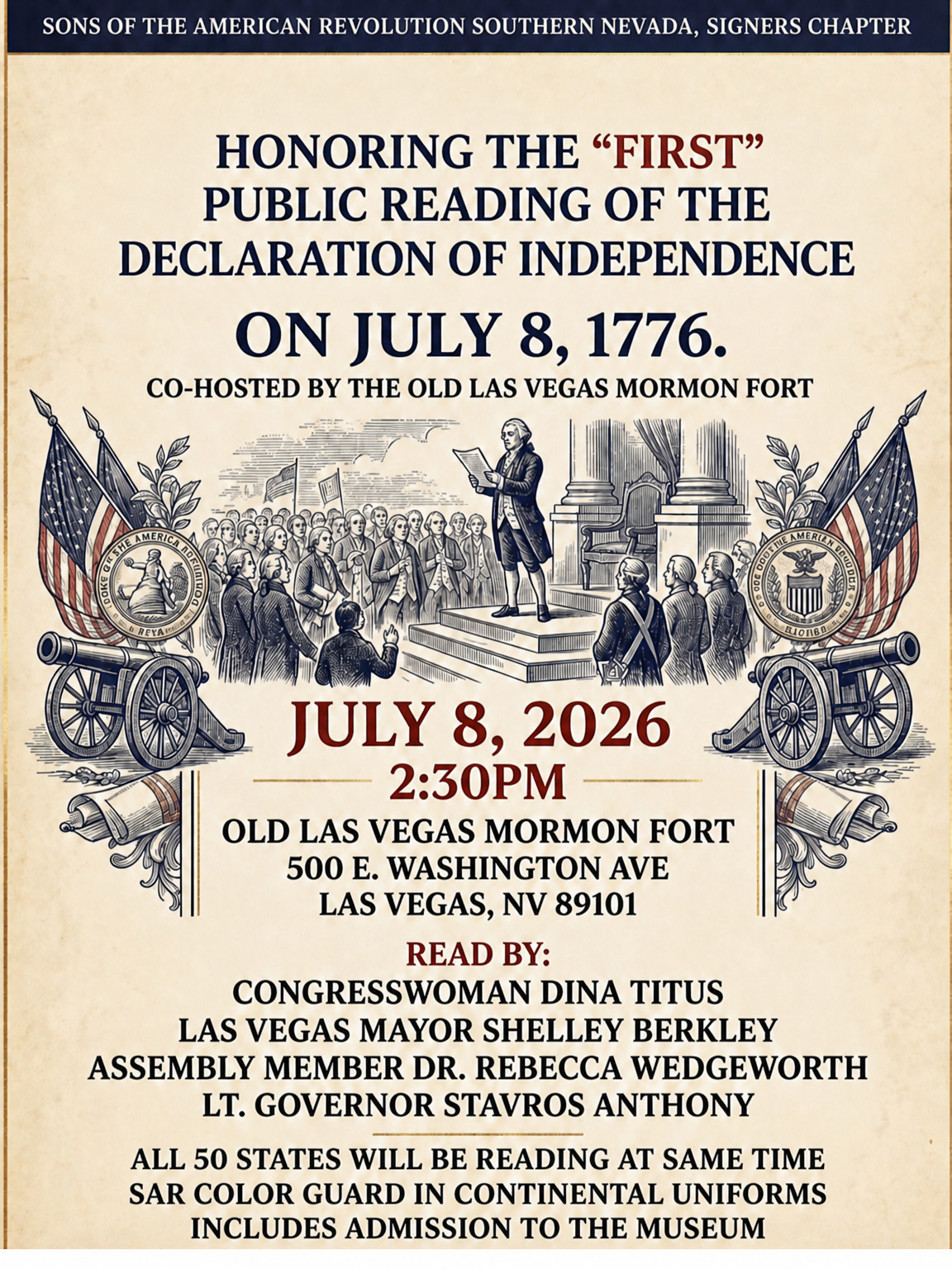 Sons of the American Revolution, Southern Nevada