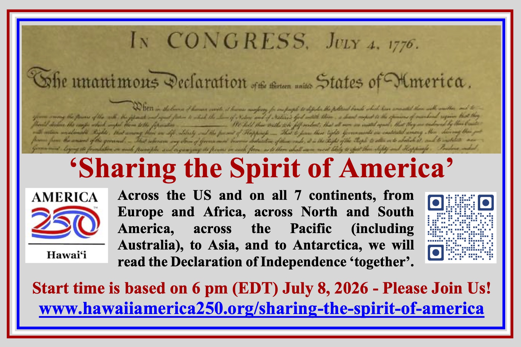 Sharing the Spirit of America