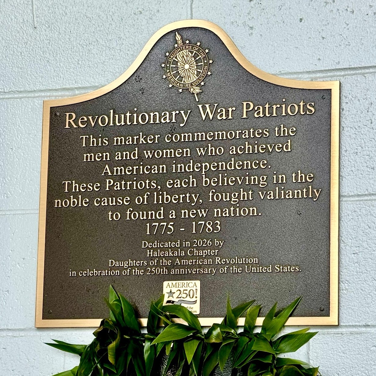 America250 Patriot Marker Blessing on Maui